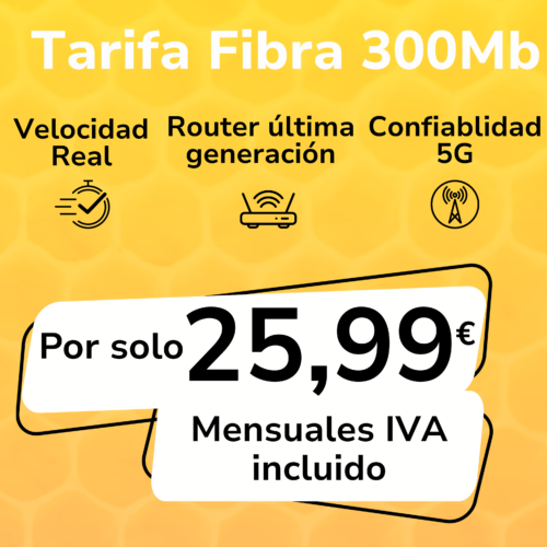 Fibra Óptica 300Mb simétrica instalación y Router Gratis